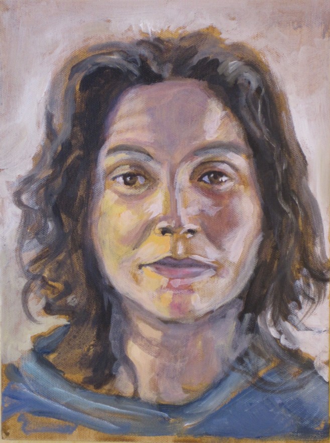 'Ashley1' - Acrylic on Canvas - 9 x 12 - 2009 