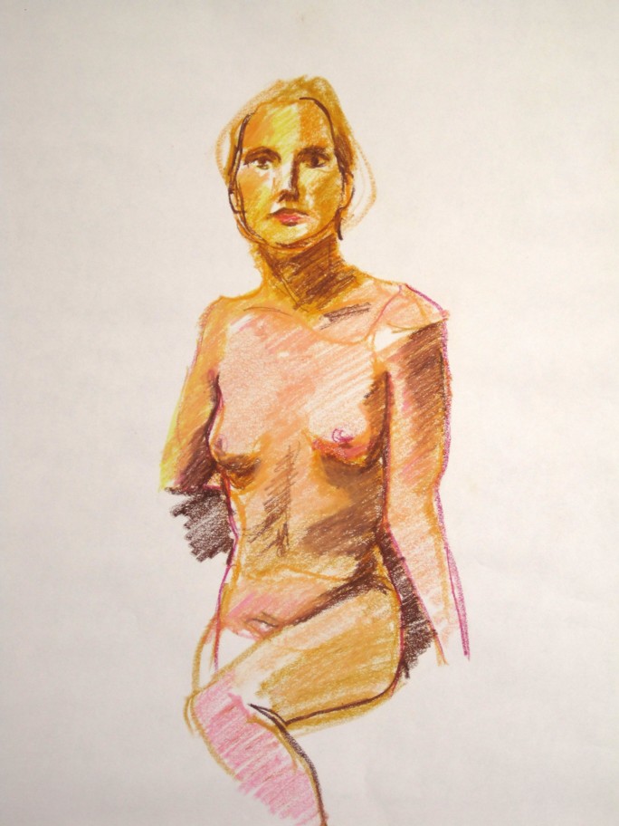 'Ingrid' - Pastel on paper - 18 X 24 - 2009 