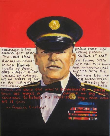 'Nathan/The Patriot' - Acrylic on Canvas - 16 x 20 - 2009 