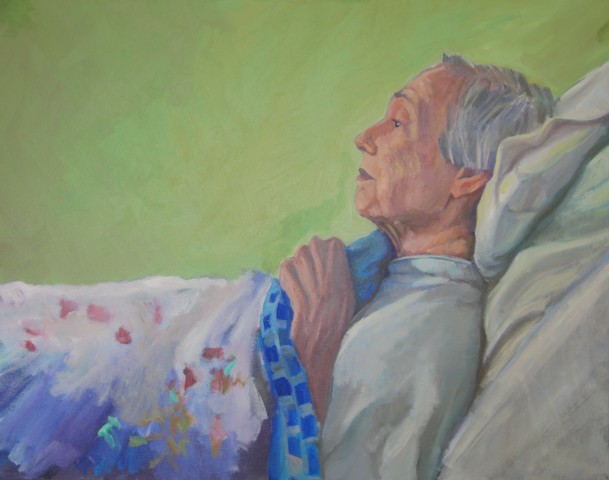 'The Black Bird' - Acrylic on canvas - 22 x 28 - 2010 